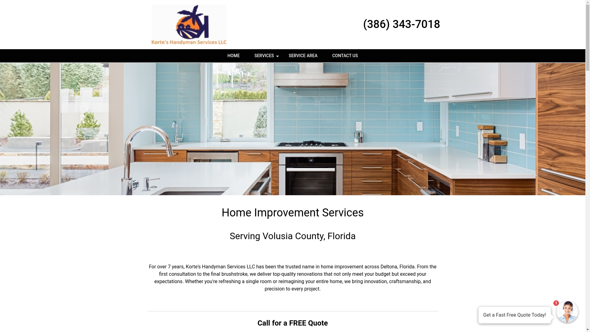 website screenshot of https://kortes-handyman-services.com/