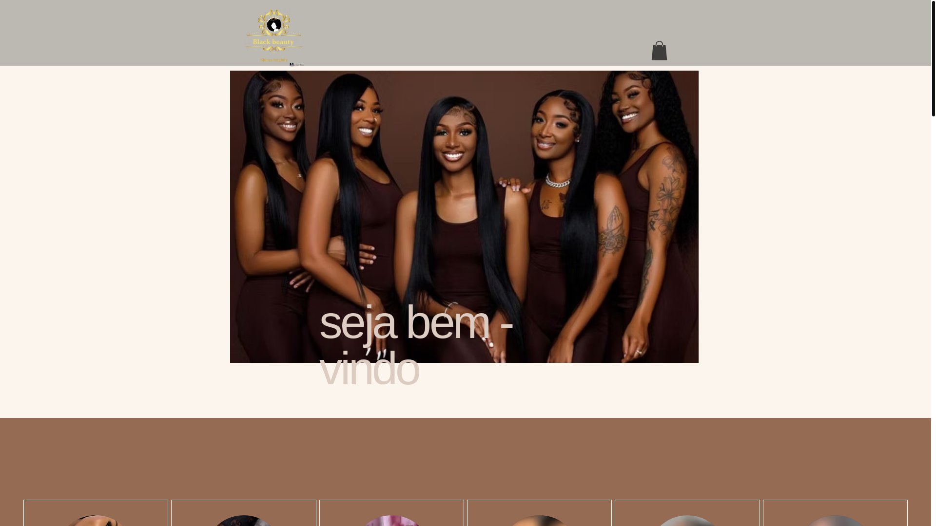 website screenshot of https://blackinbeauty.store/