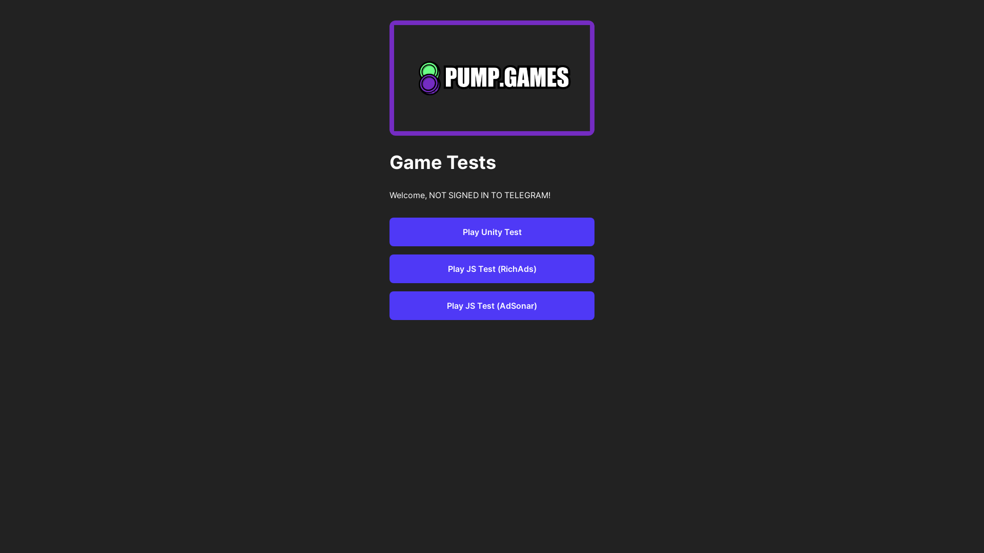 website screenshot of https://pg-games-test.pages.dev/