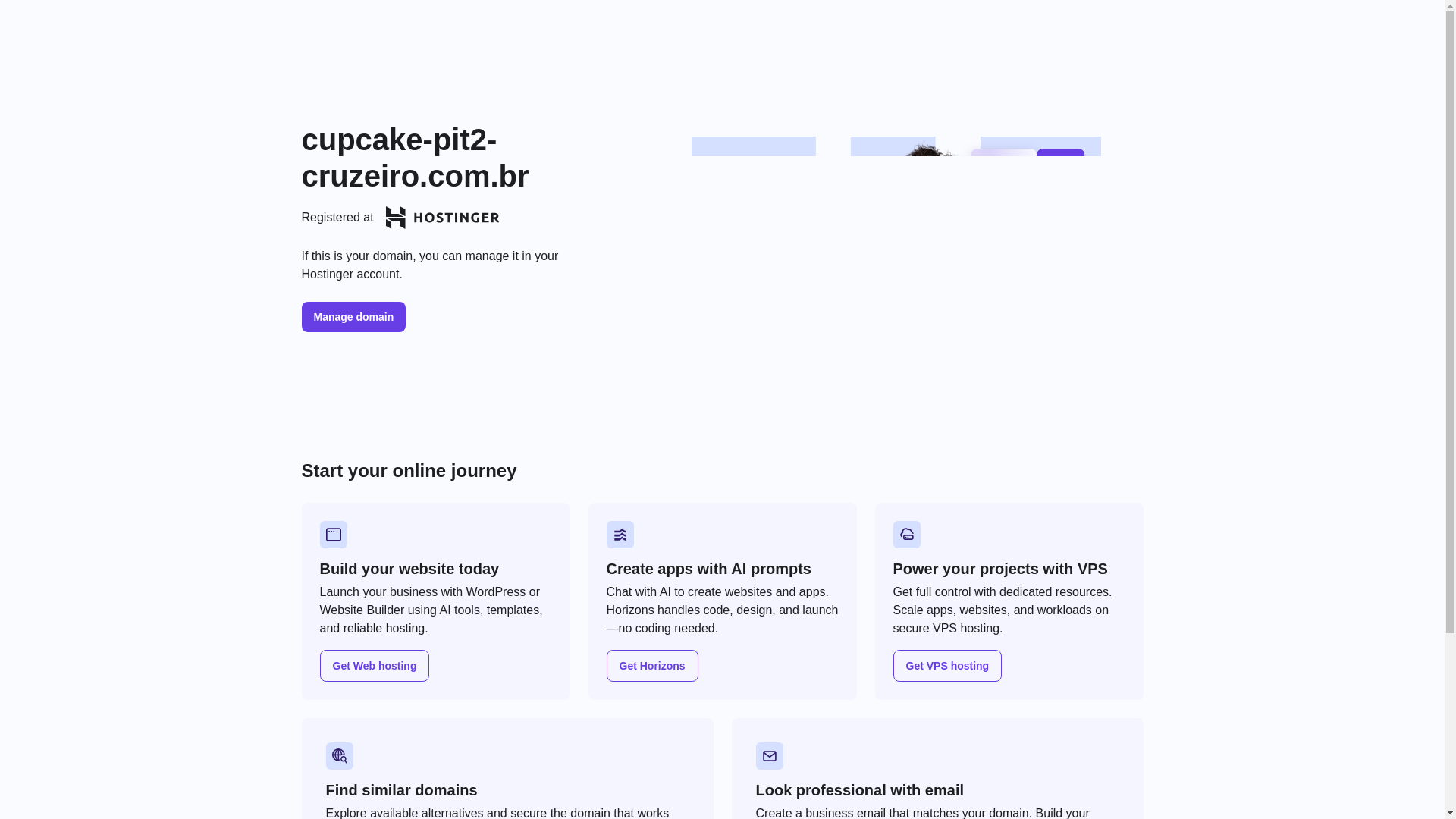 website screenshot of https://cupcake-pit2-cruzeiro.com.br/