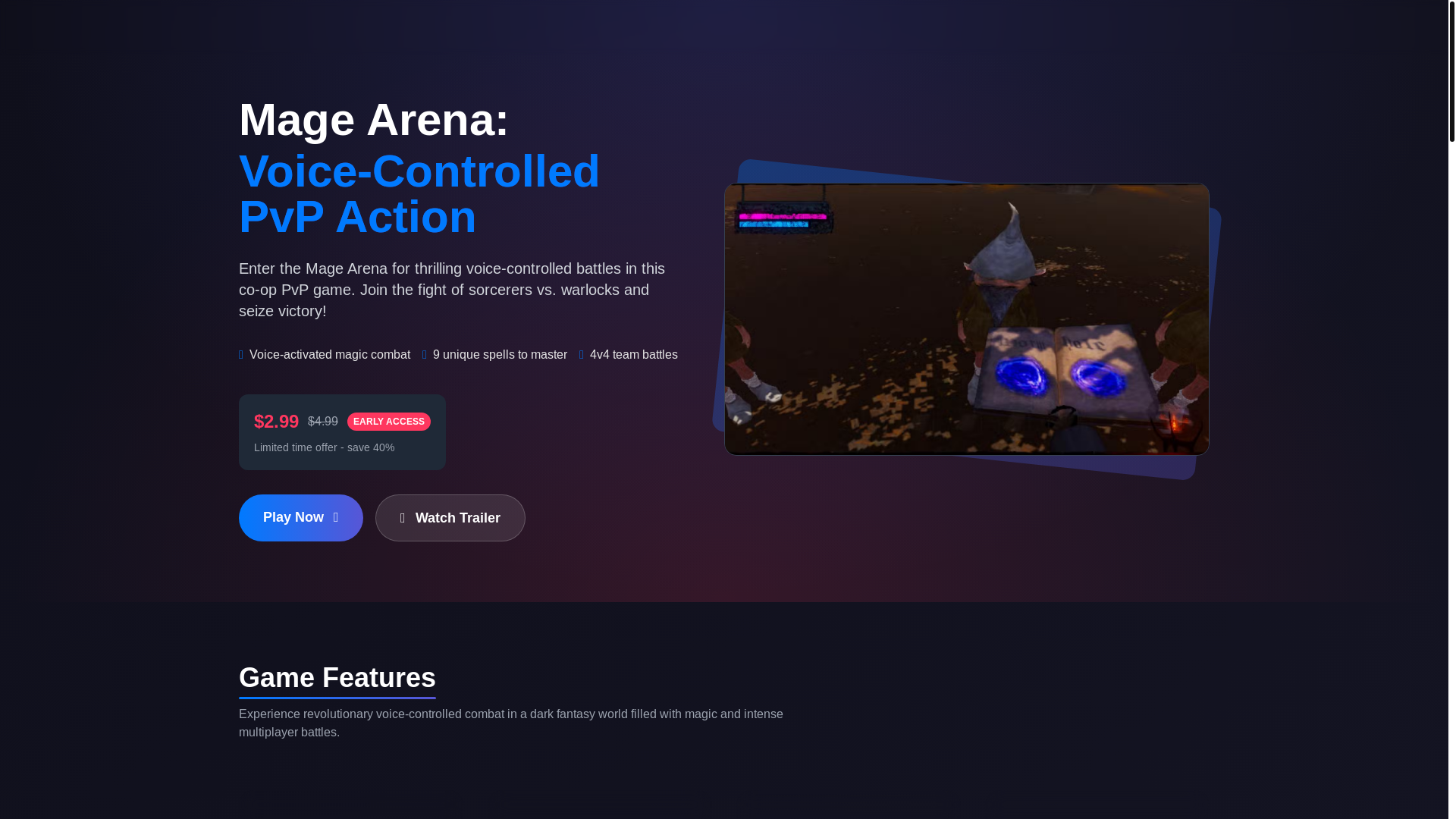 website screenshot of https://magearena-xyz.pages.dev/