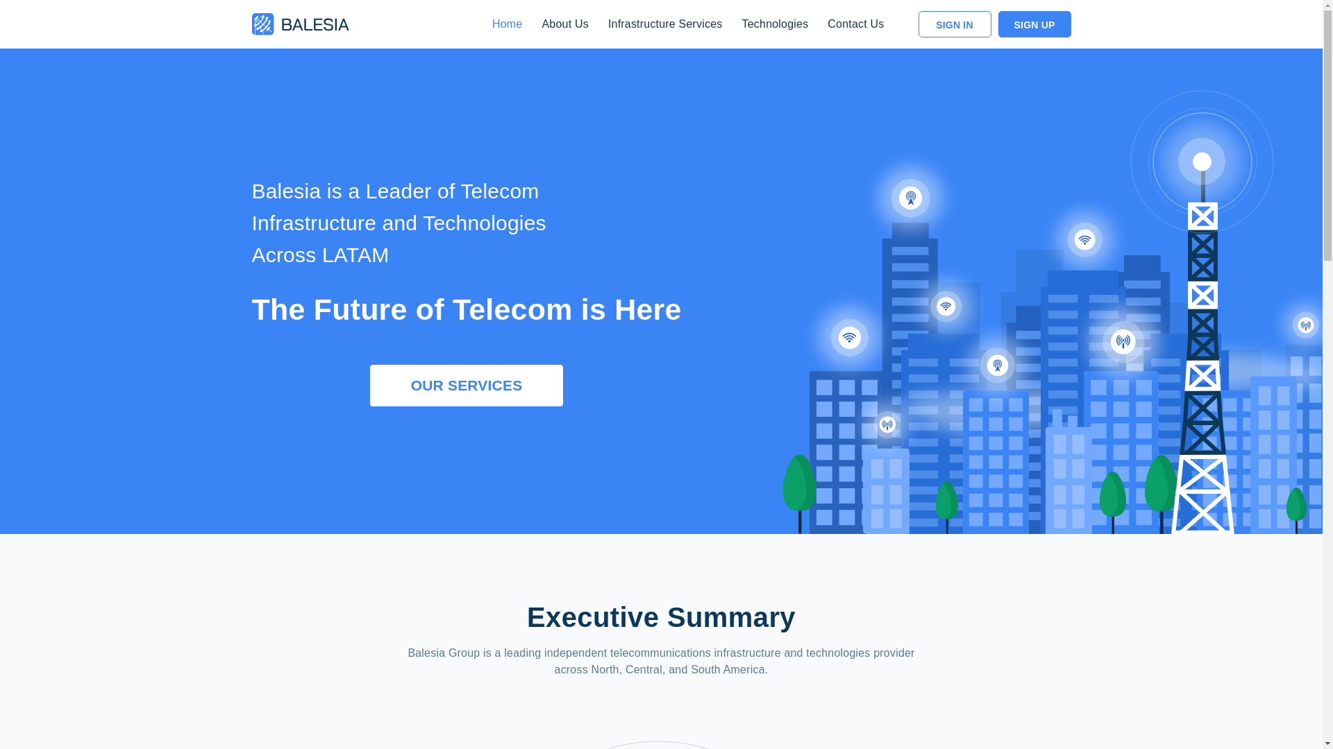 website screenshot of https://balesia.com