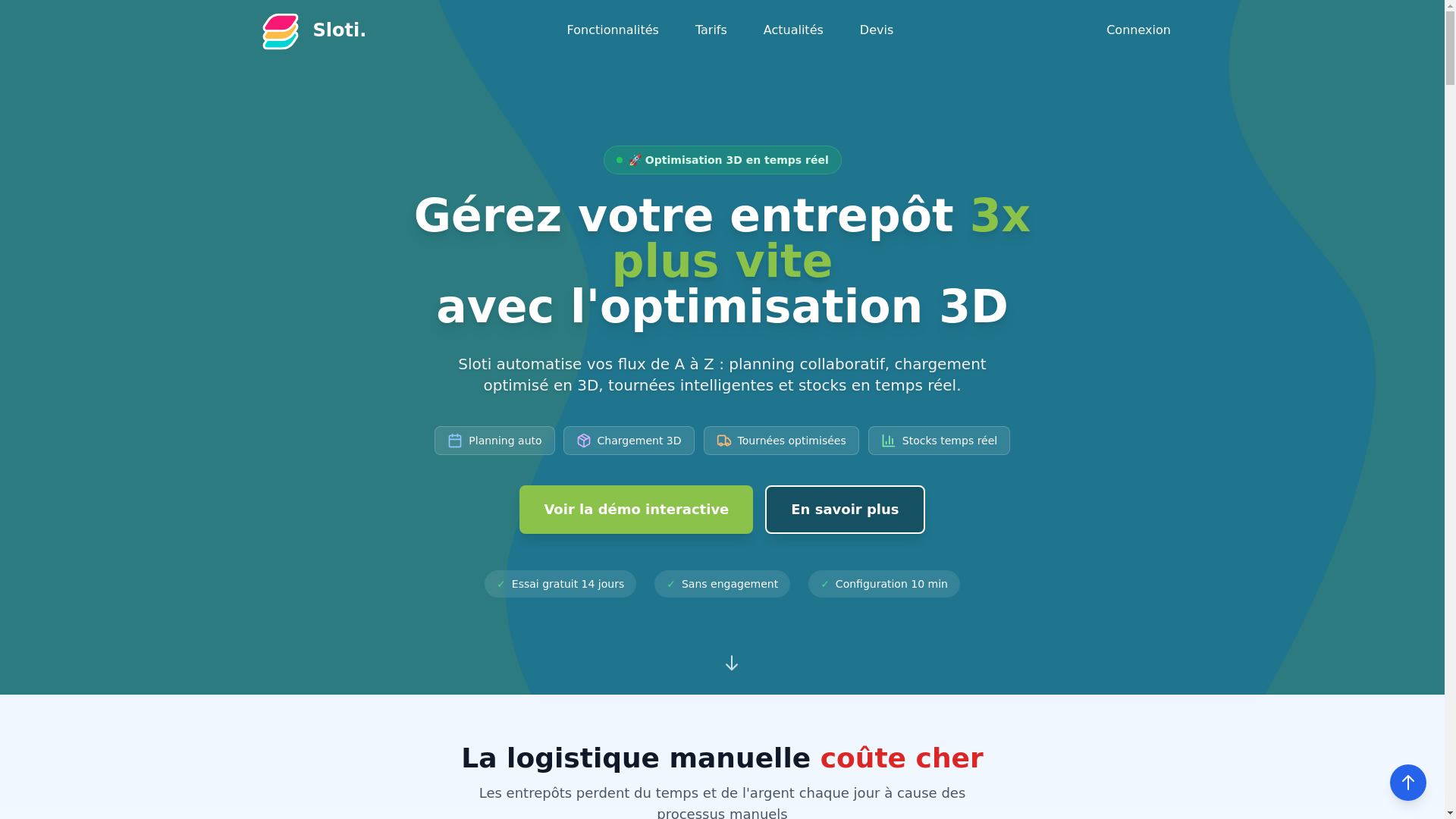 website screenshot of https://getsloti.fr/