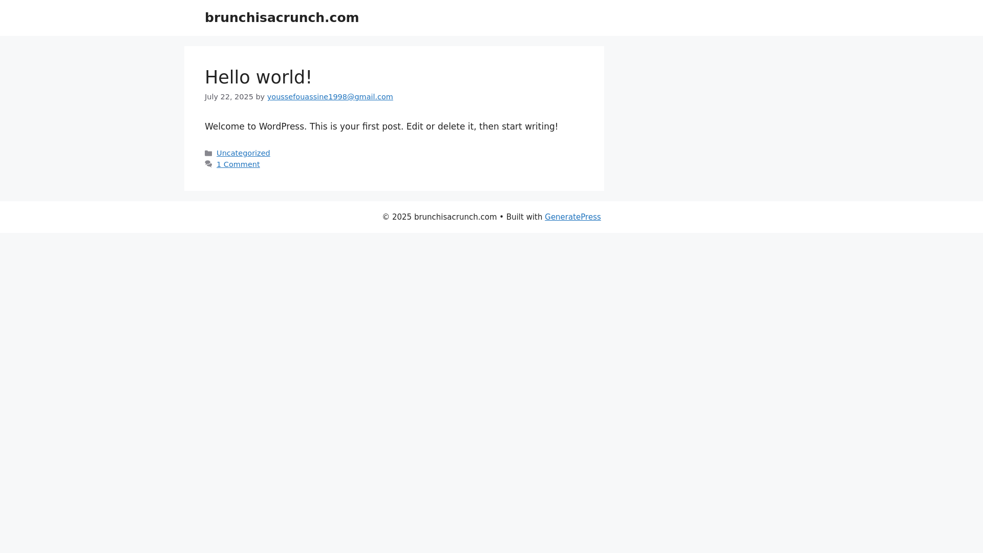 website screenshot of https://brunchisacrunch.com/