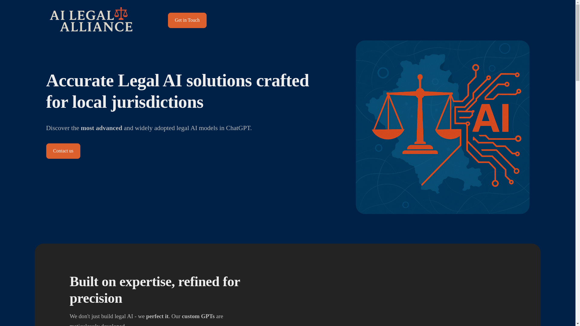 website screenshot of https://ailegalalliance-landing.pages.dev/