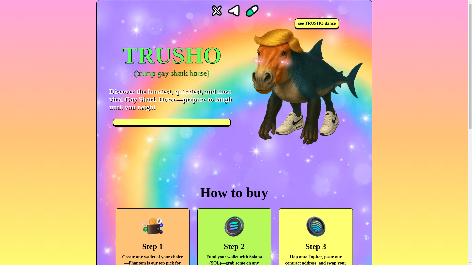 website screenshot of https://trusho.fun/