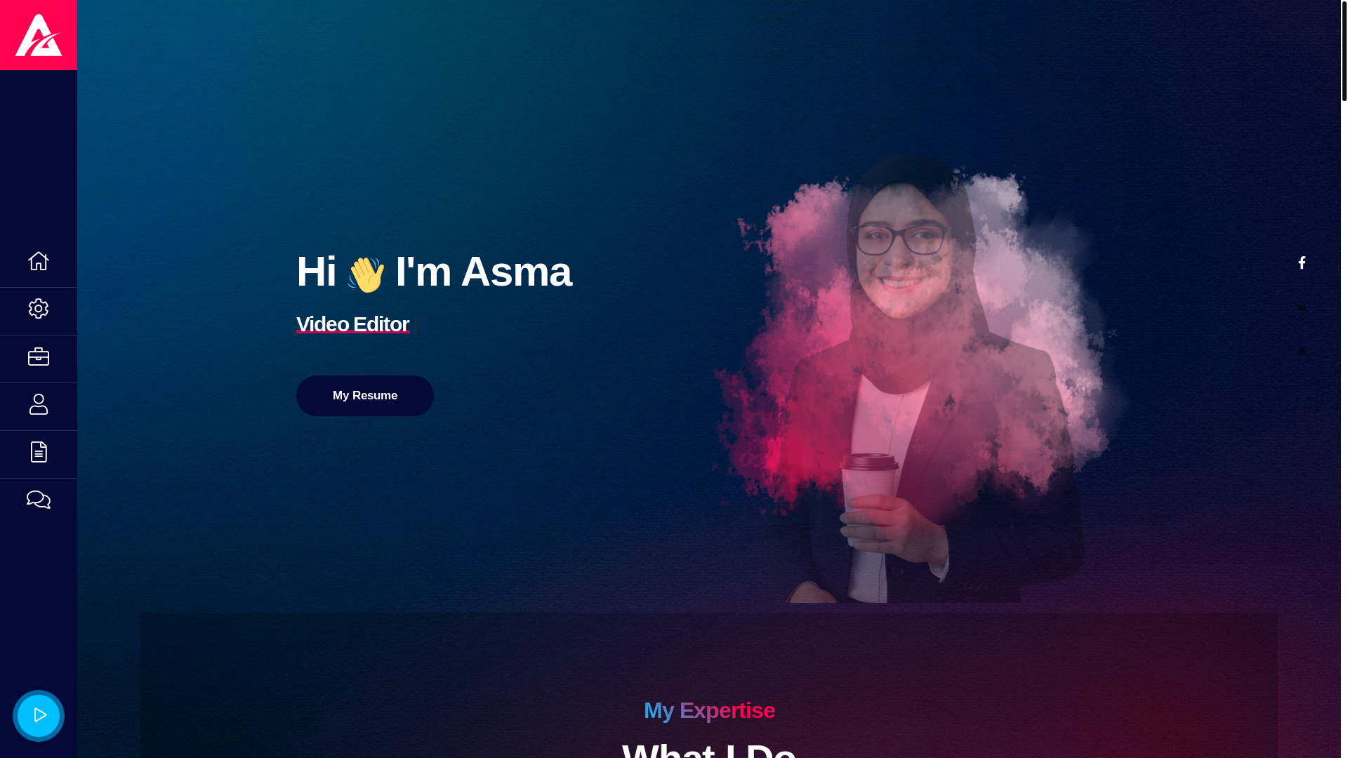 website screenshot of https://asmarafique.site/