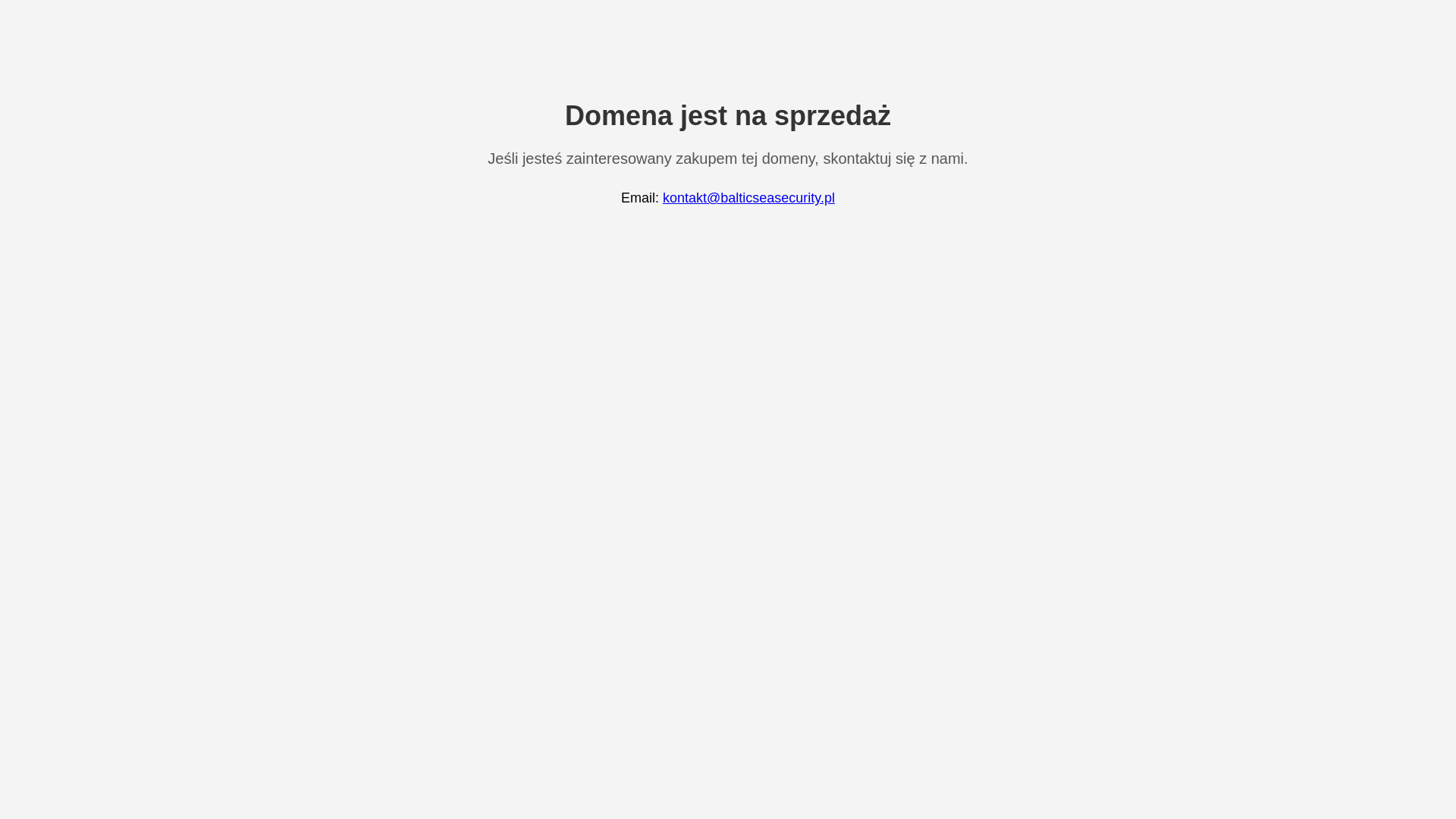 website screenshot of https://balticseasecurity.pl/