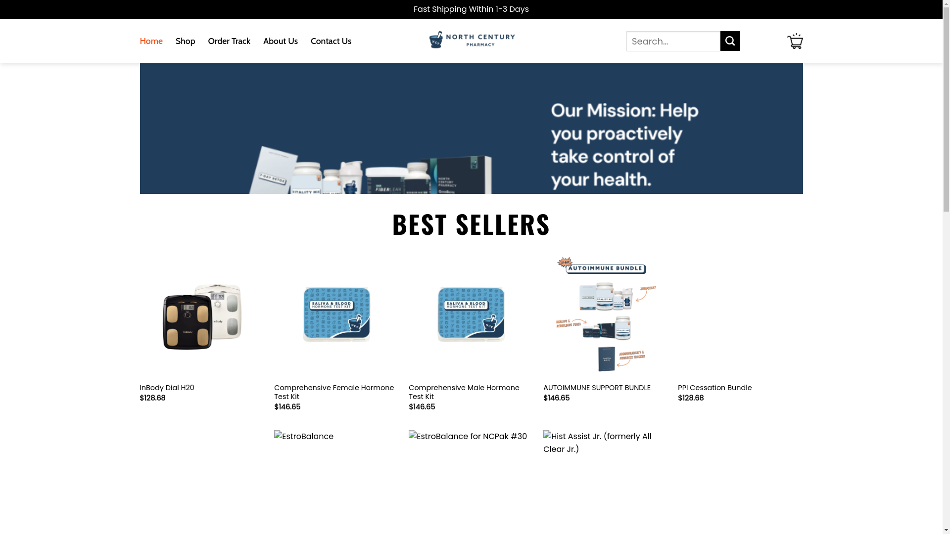 website screenshot of https://holanorthcenturypharmacy.shop/