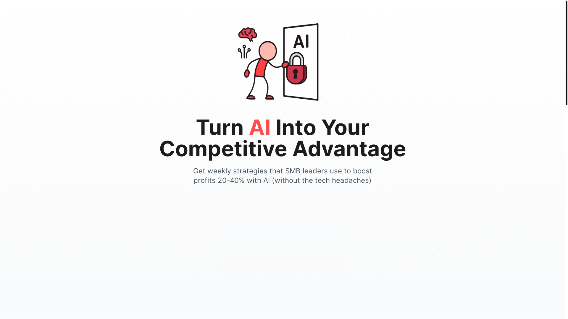 website screenshot of https://unlockingai.io/