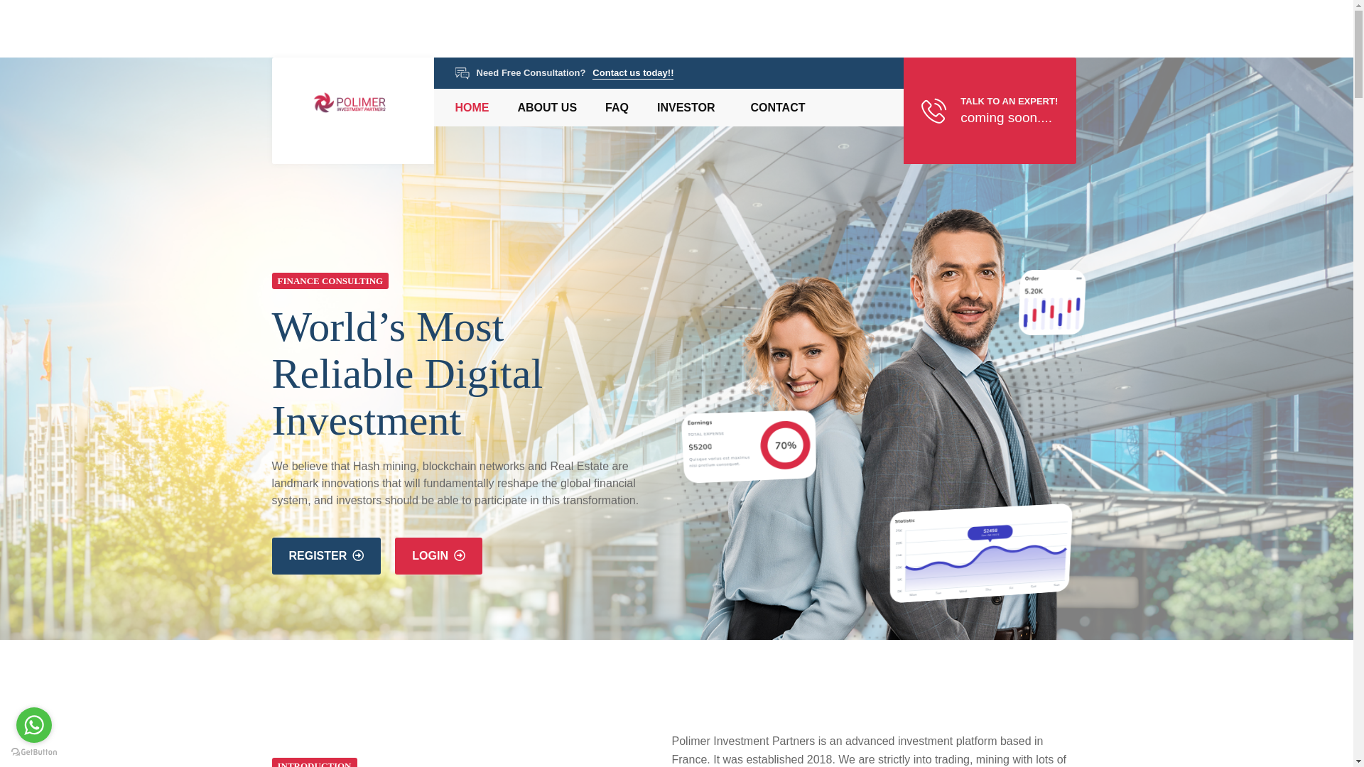website screenshot of https://polimersinvestmentpartners.live/