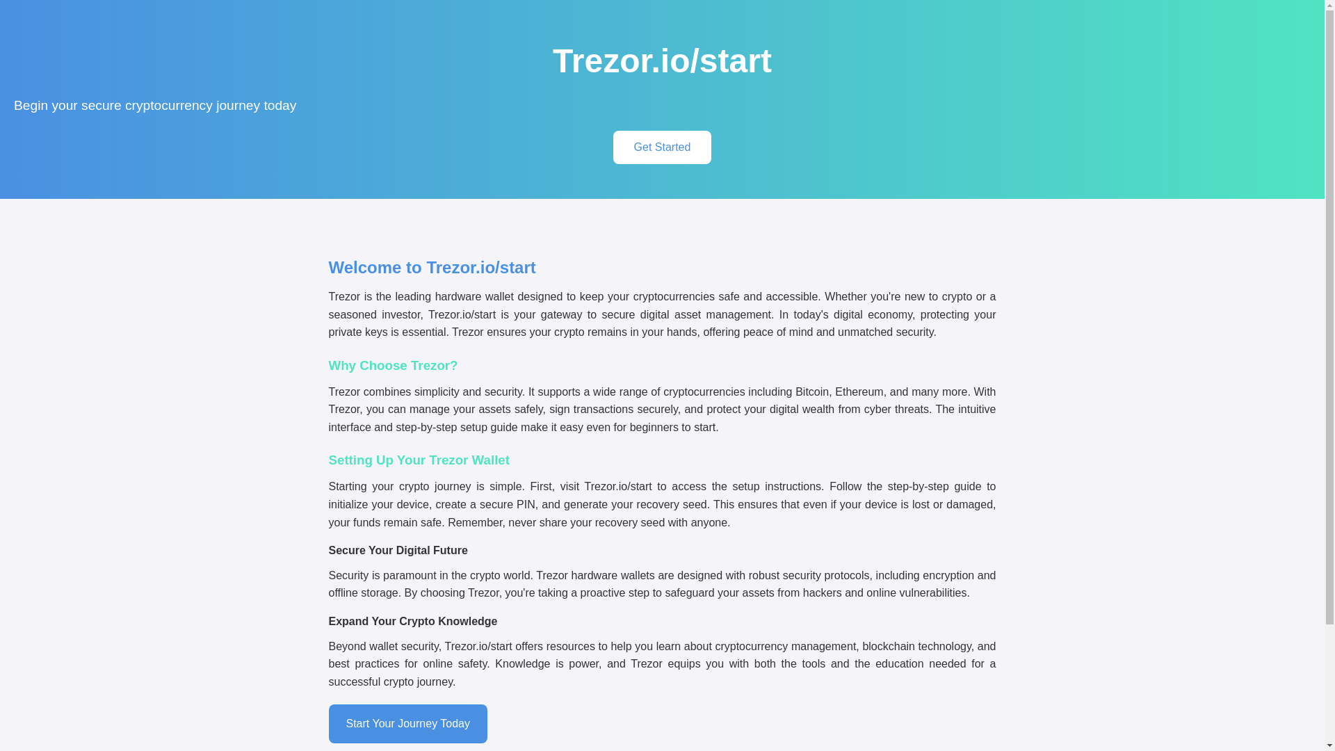 website screenshot of https://help-start-trezo-guide.pages.dev/