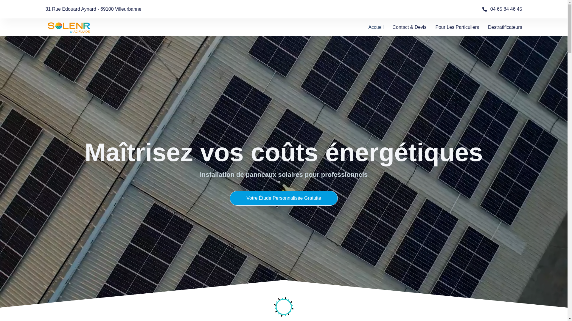 website screenshot of https://solenrenergieinstallations.com/