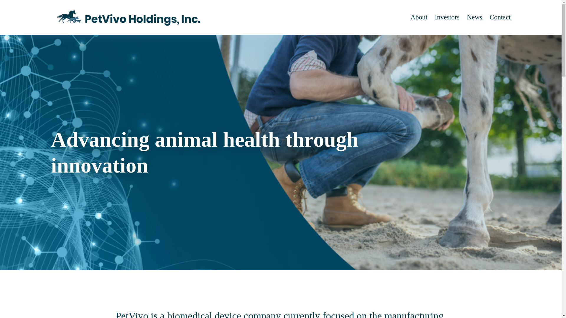 website screenshot of https://petvivo.world/