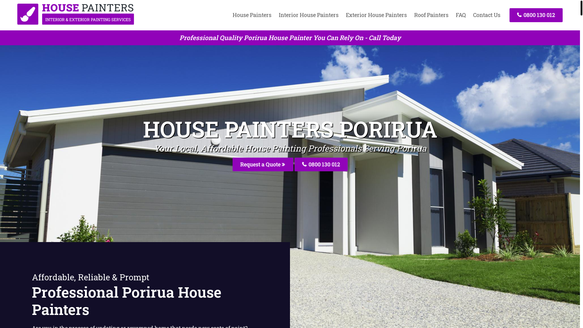 website screenshot of https://housepaintersporirua-nz.pages.dev/