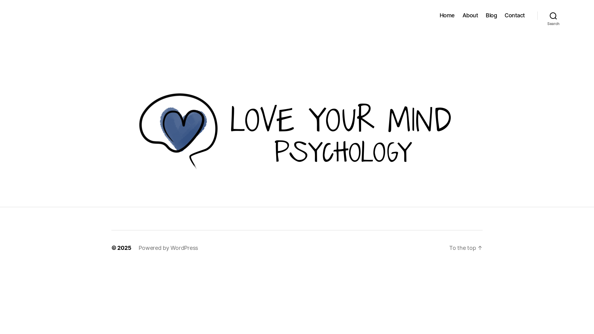 website screenshot of https://loveyourmindpsychology.online/