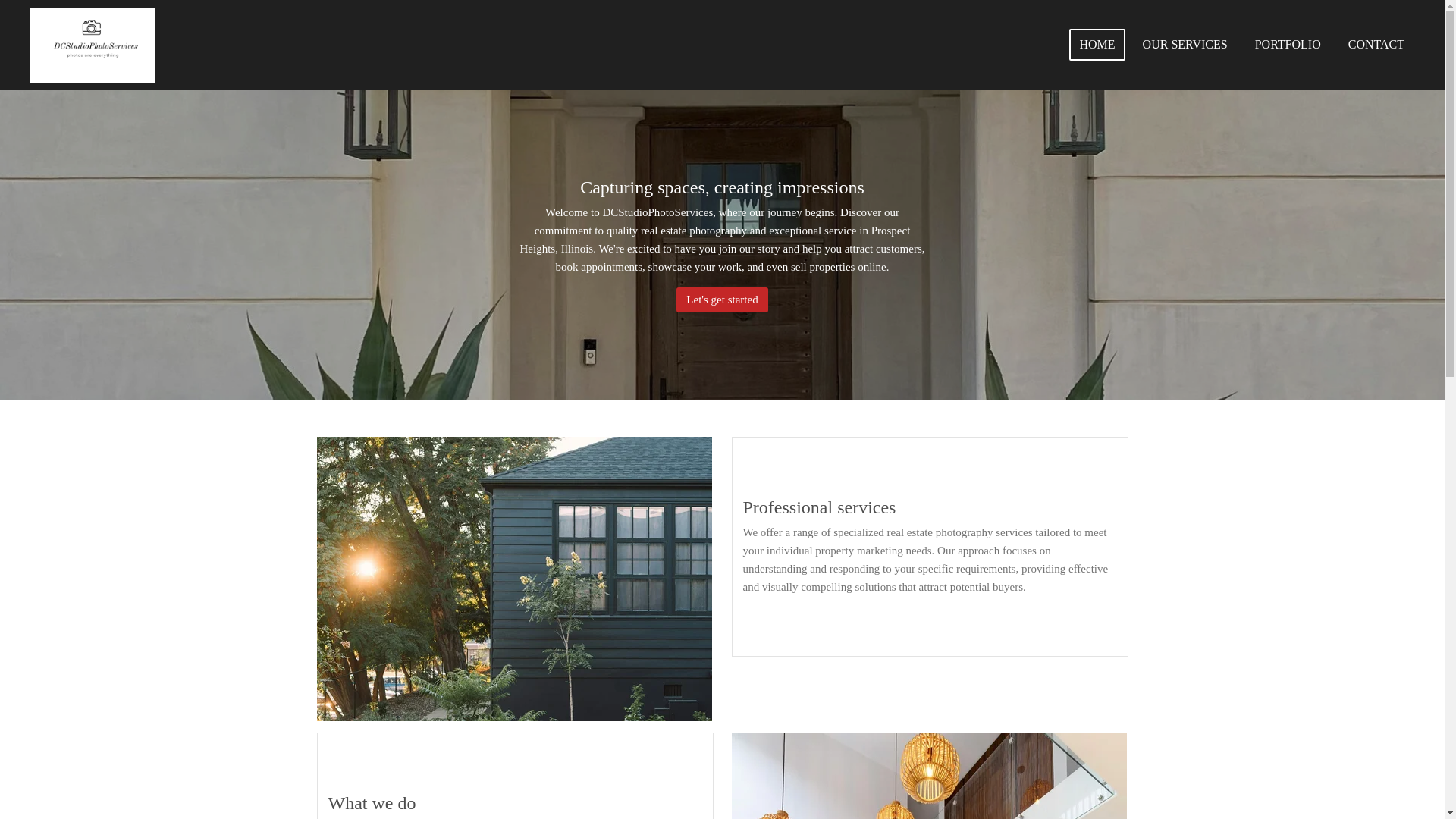 website screenshot of https://dcstudiophotoservices.com/