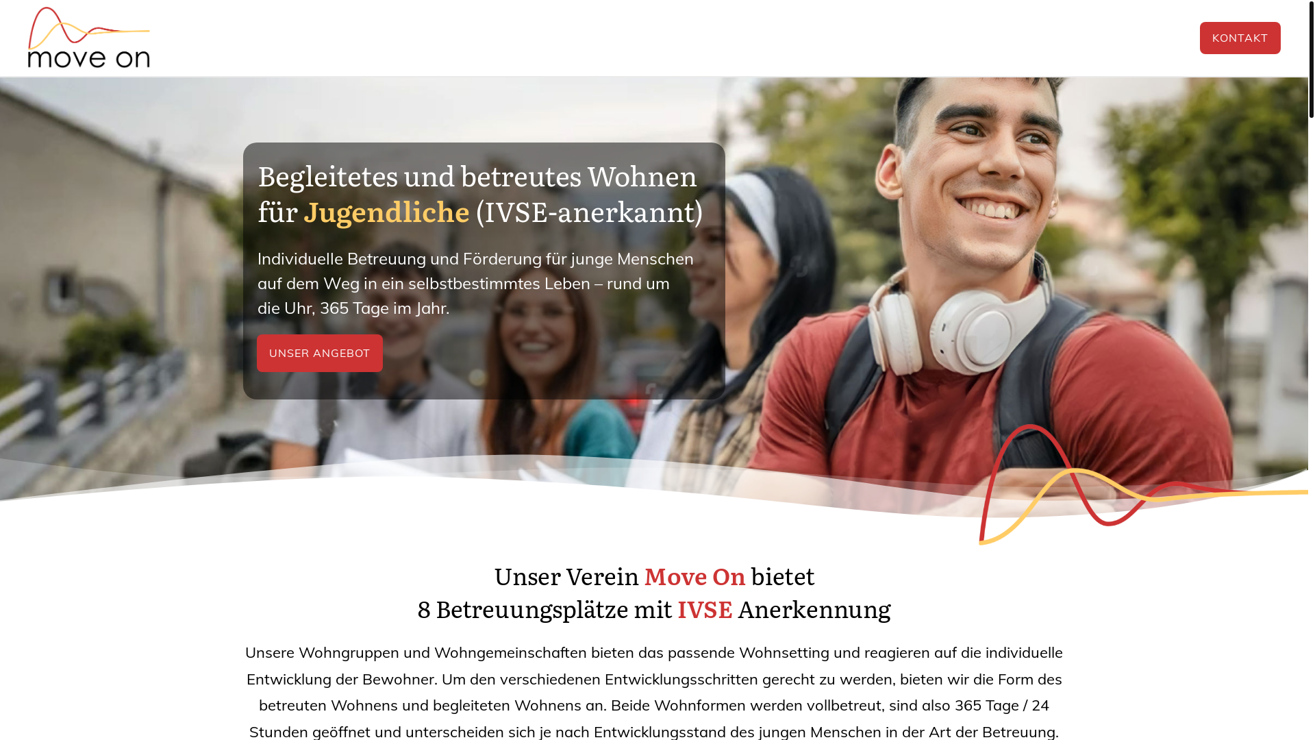 website screenshot of https://moveon-jugendhilfe.ch/
