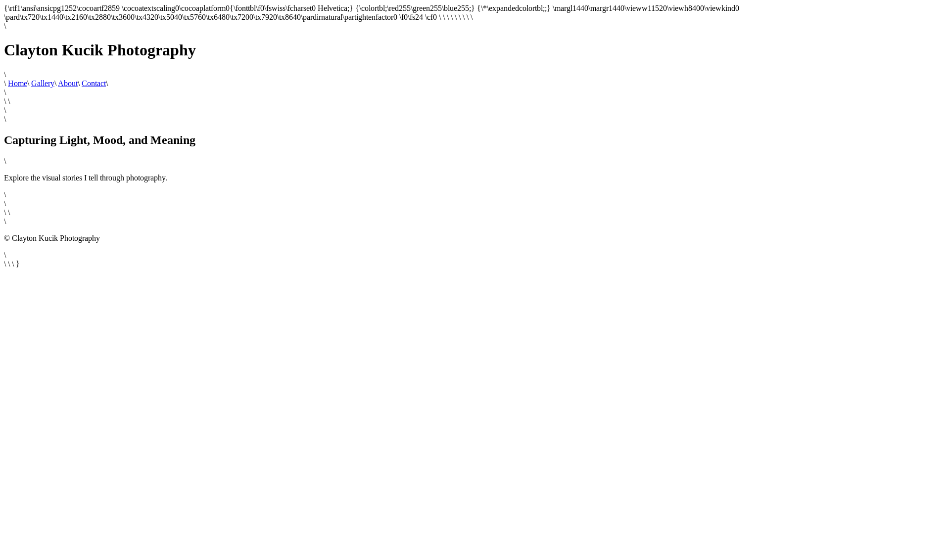 website screenshot of https://clayton-photo-site.pages.dev/