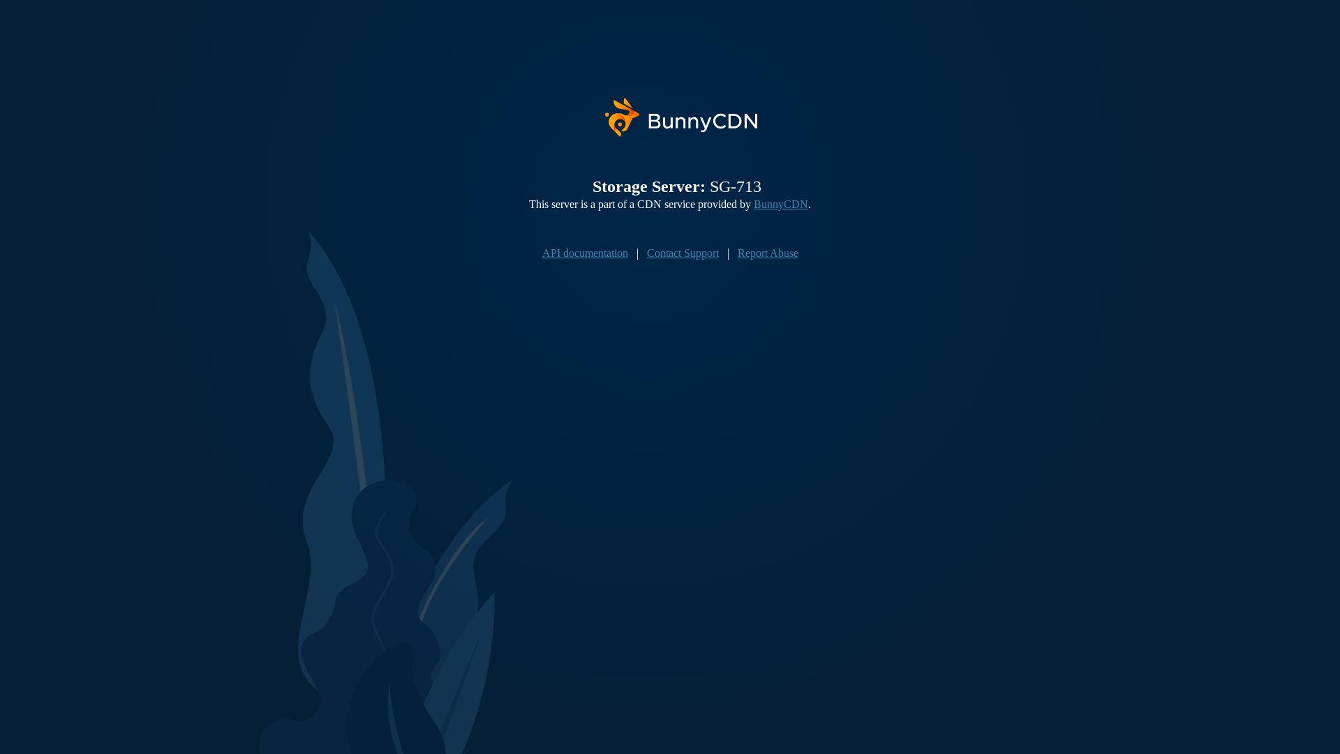 website screenshot of http://sg.storage.bunnycdn.com