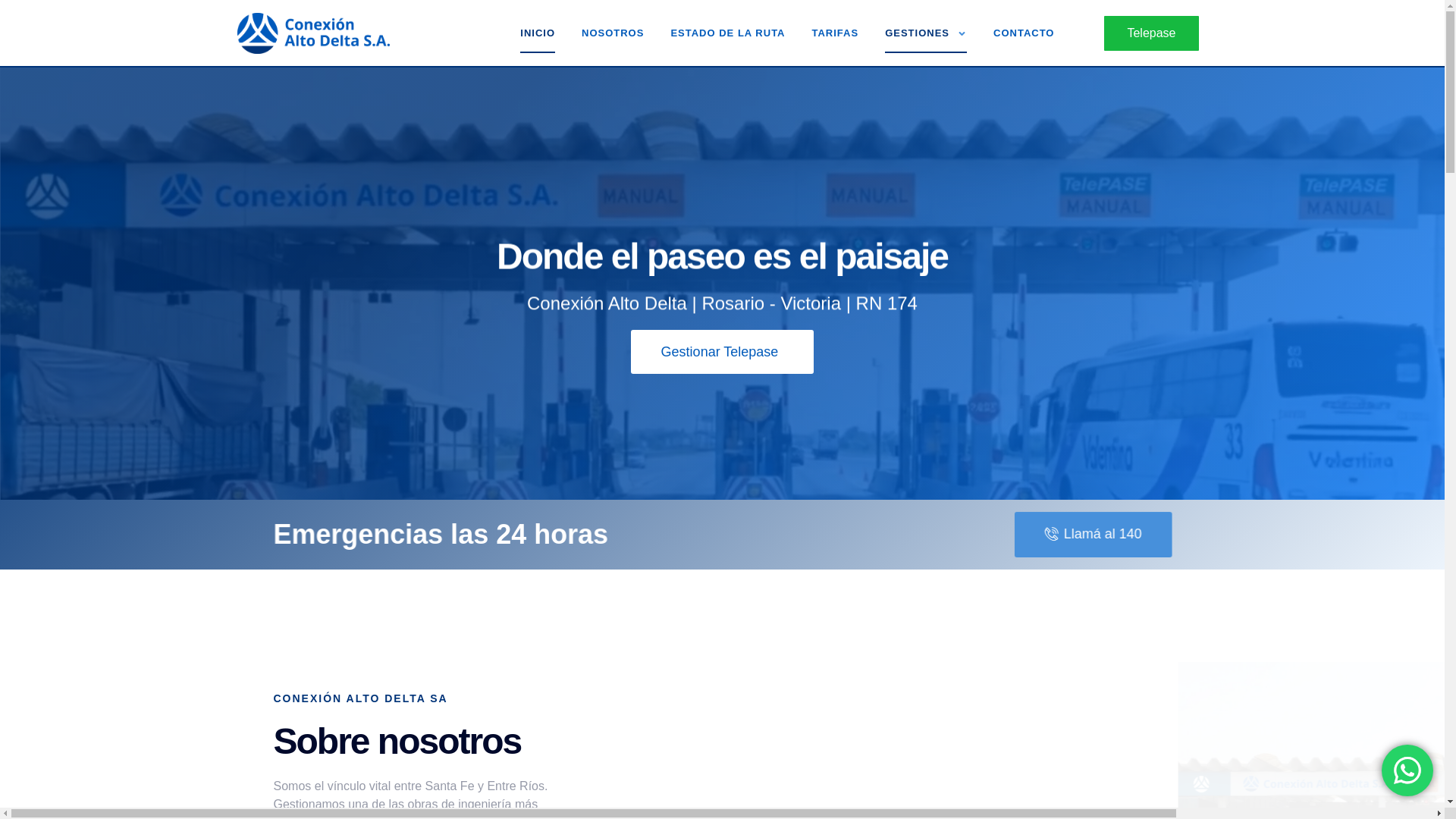 website screenshot of https://conexionaltodelta.com/