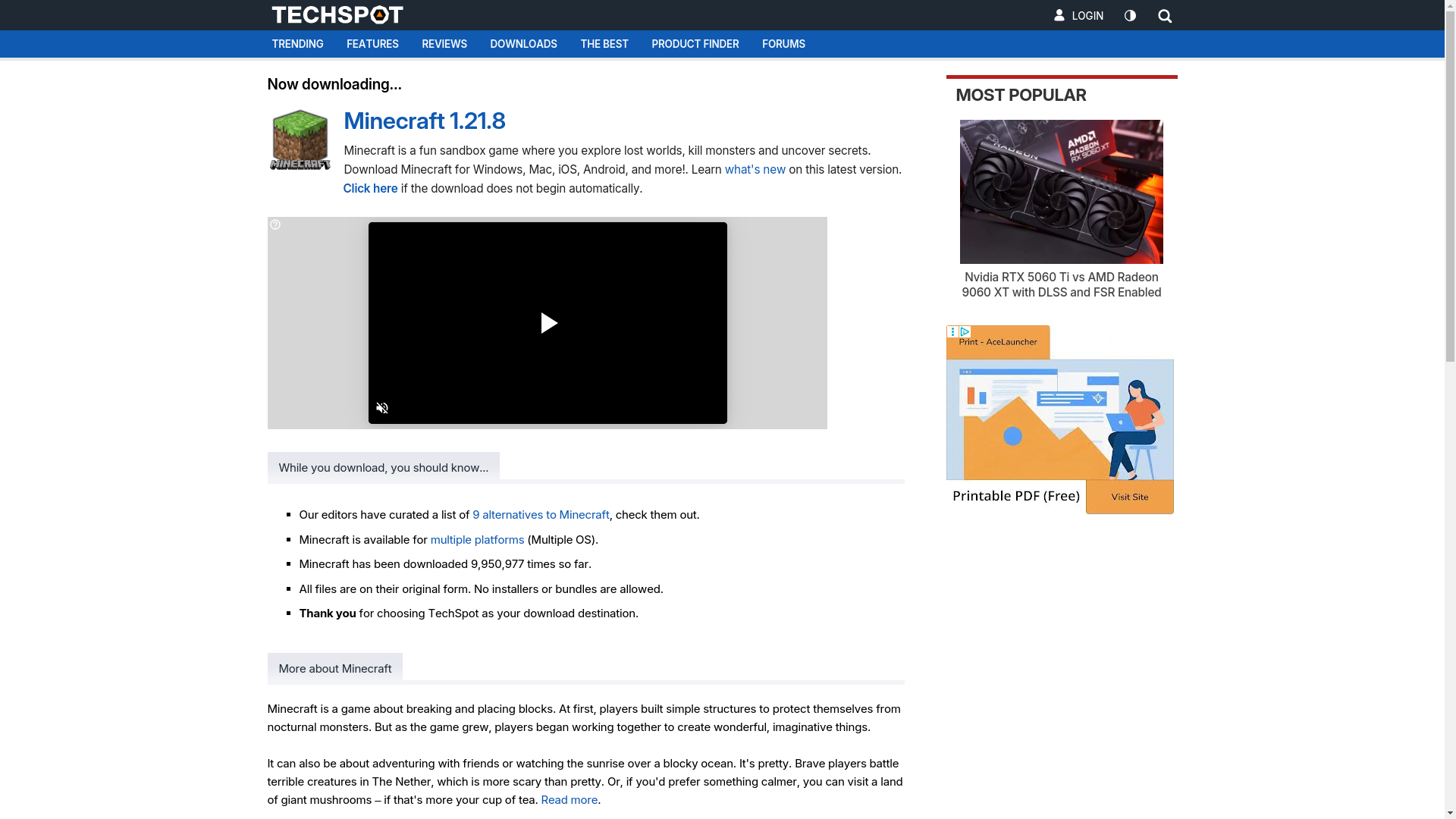 website screenshot of https://www.techspot.com/downloads/downloadnow/5235/?evp=bc697976e7ab12f796a2380e095bade3&file=5708