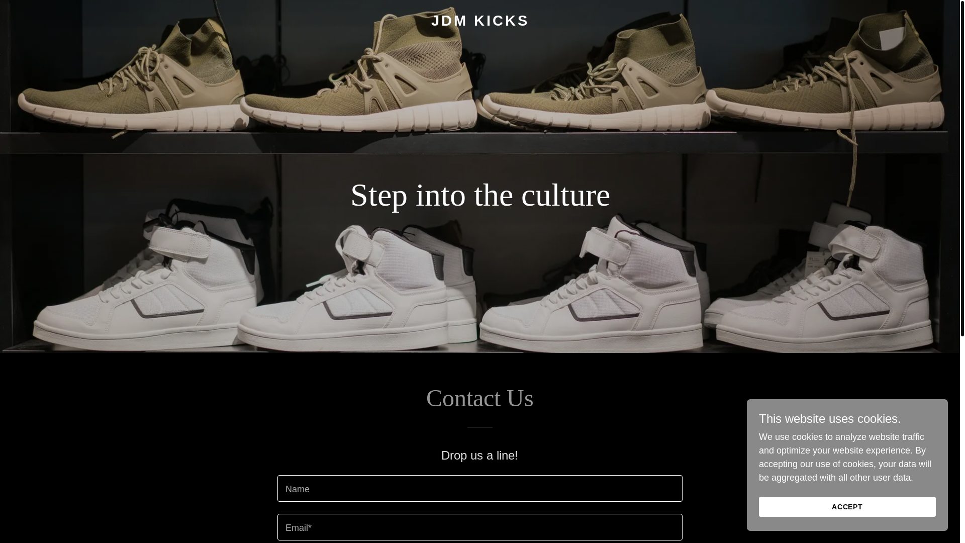 website screenshot of https://jdmkicks.com/