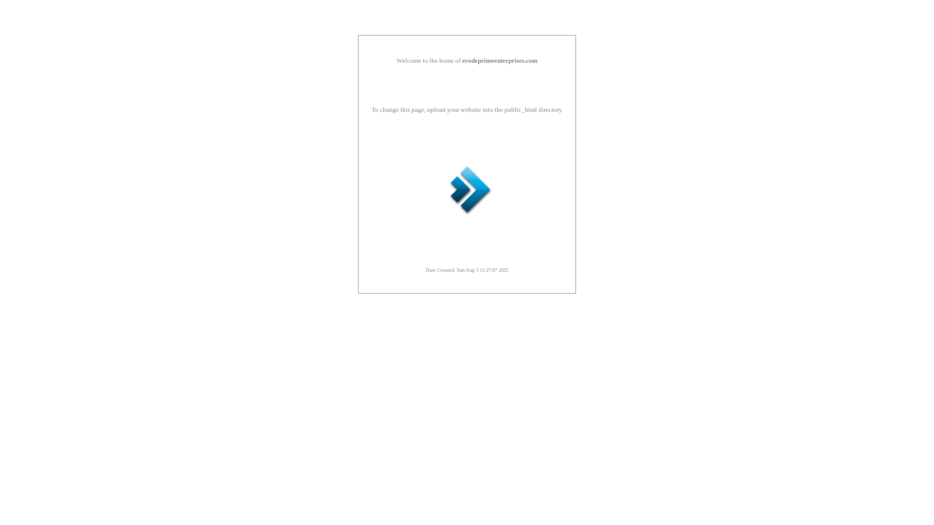 website screenshot of https://erodeprimeenterprises.com/