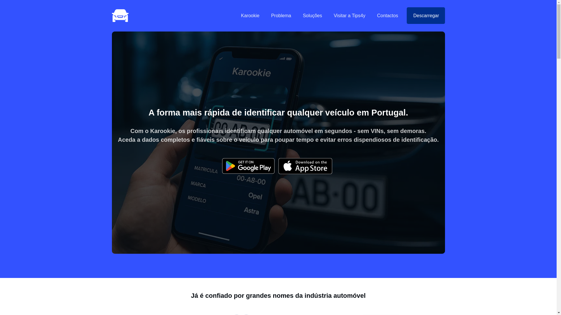 website screenshot of https://karookie.pt/