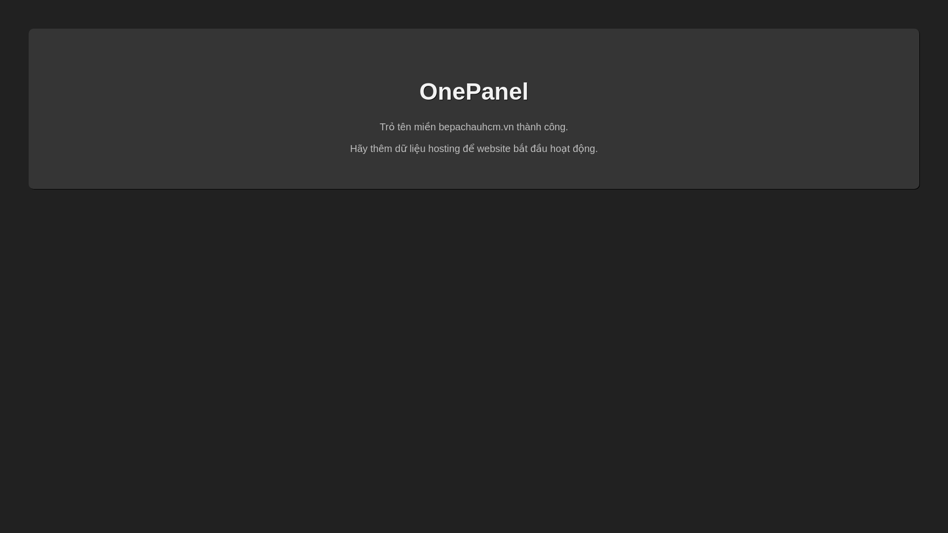 website screenshot of https://bepachauhcm.vn/