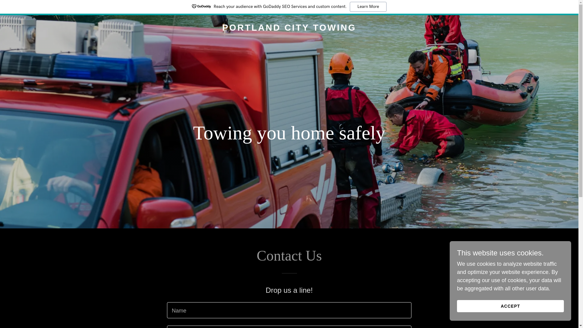 website screenshot of https://portlandcitytow.com/
