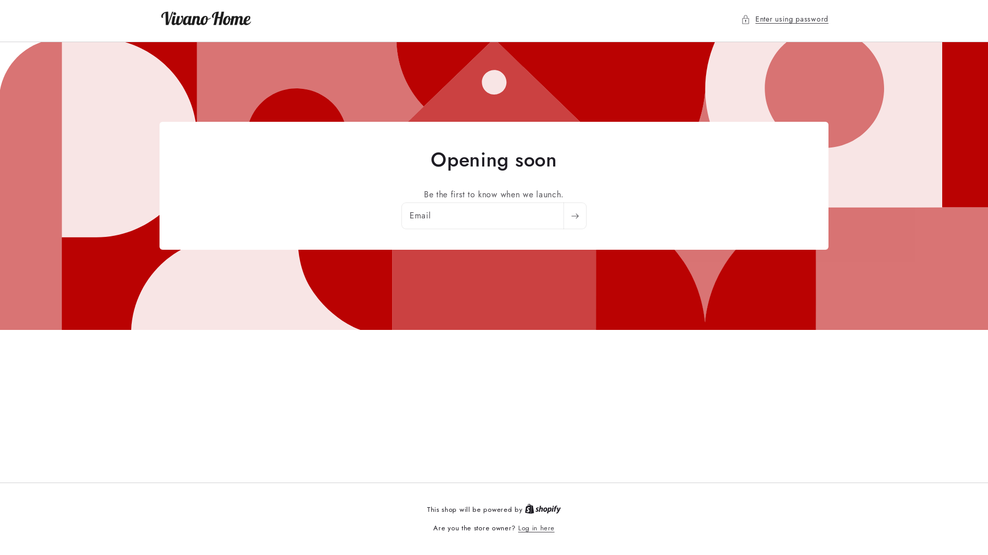 website screenshot of https://vivanohome.com/
