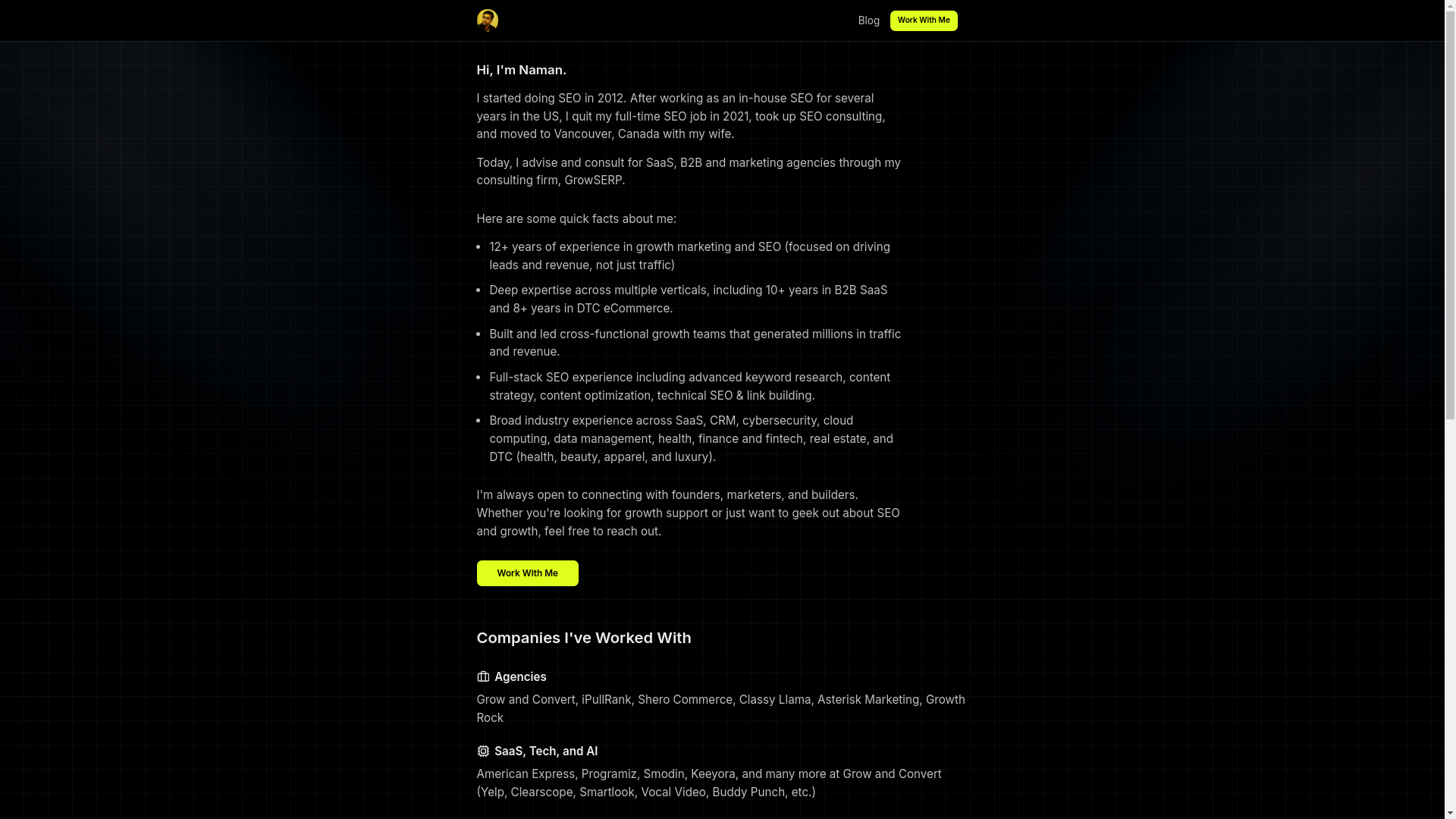 website screenshot of https://namannepal.pages.dev/