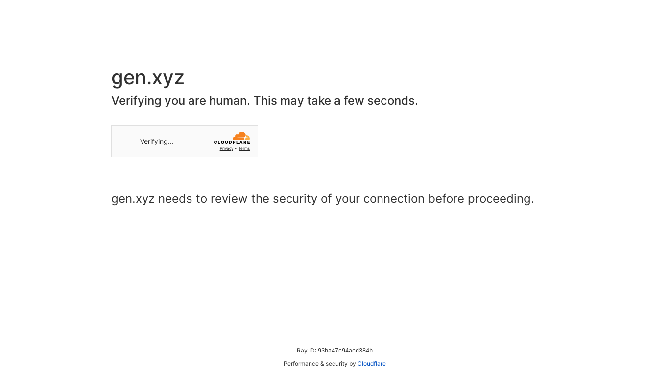 website screenshot of https://gen.xyz/
