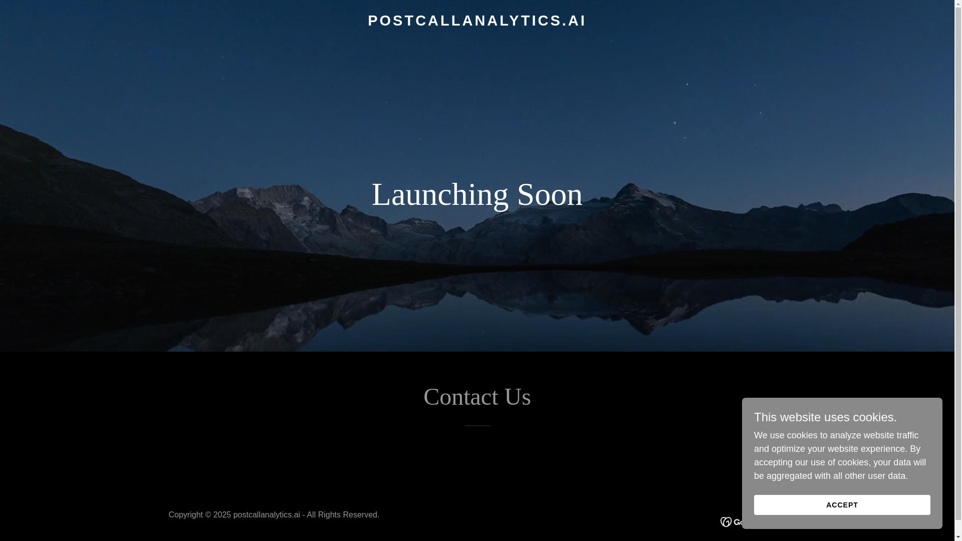 website screenshot of https://postcallanalytics.ai/