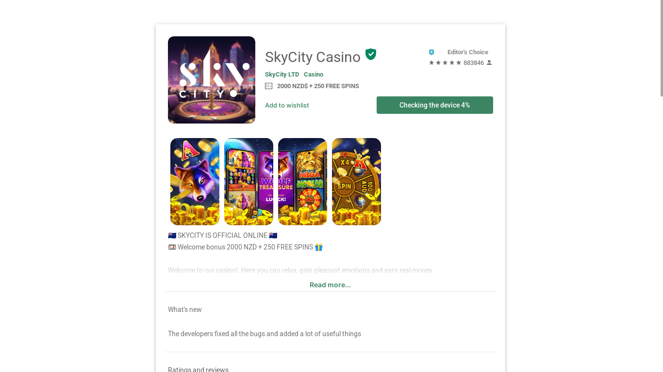 website screenshot of https://skycityplayy.xyz/