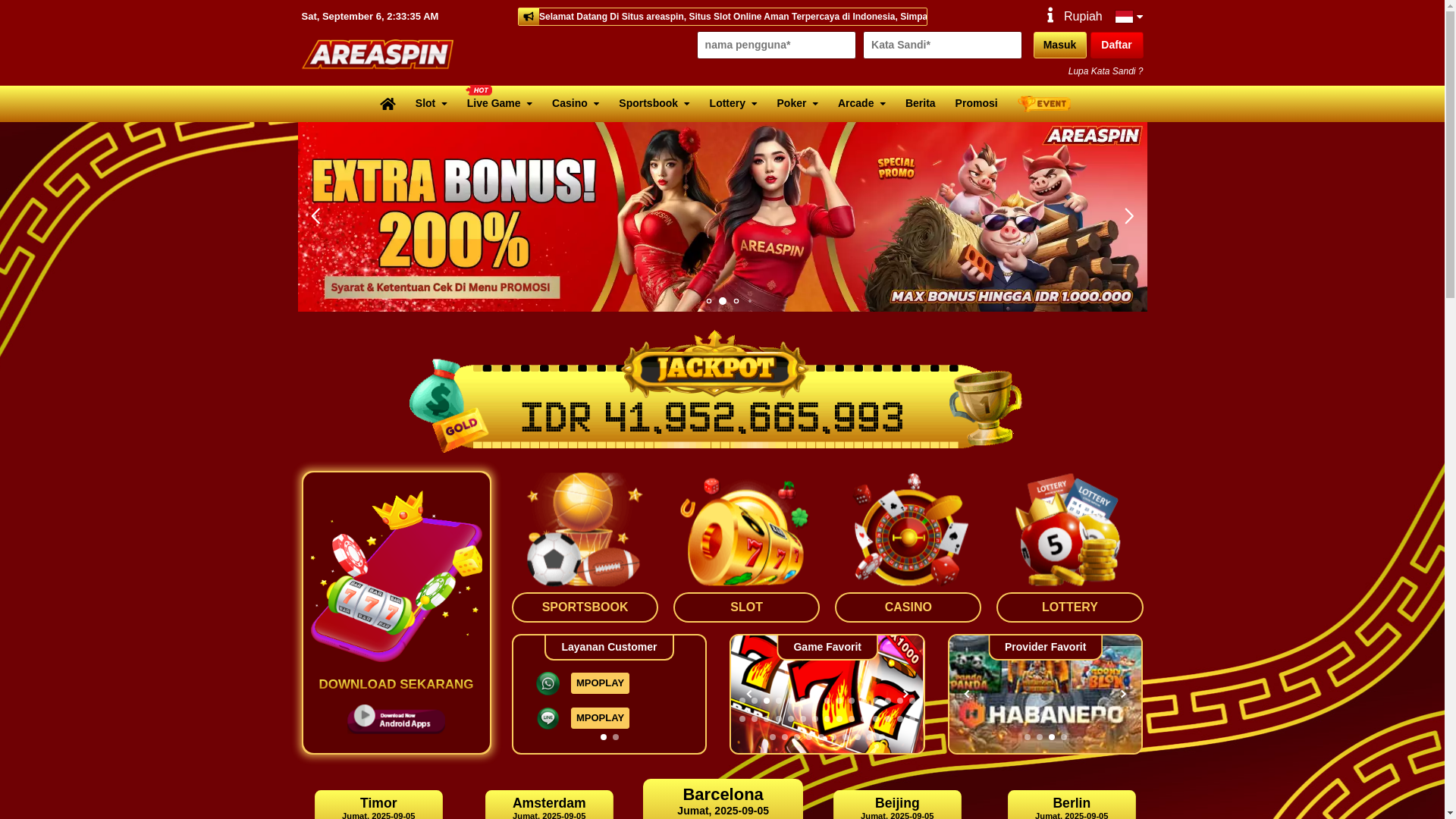 website screenshot of https://areabahagia.cfd/