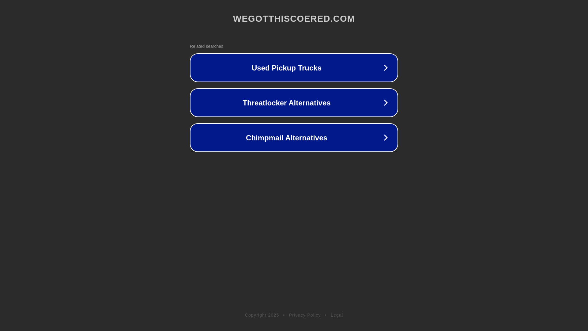 website screenshot of https://wegotthiscoered.com/
