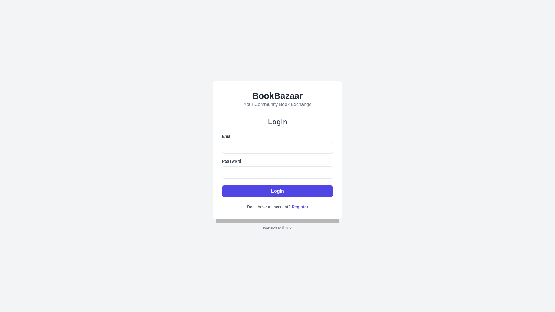 website screenshot of https://bookbazaar.app/