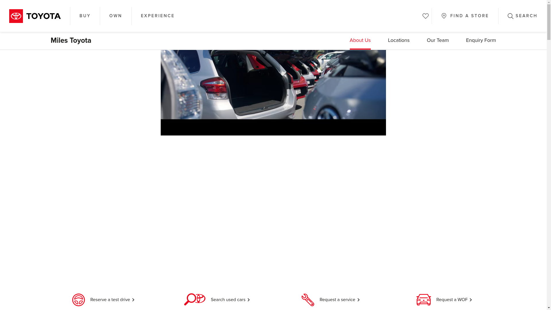 website screenshot of https://christchurchtoyota.co.nz/
