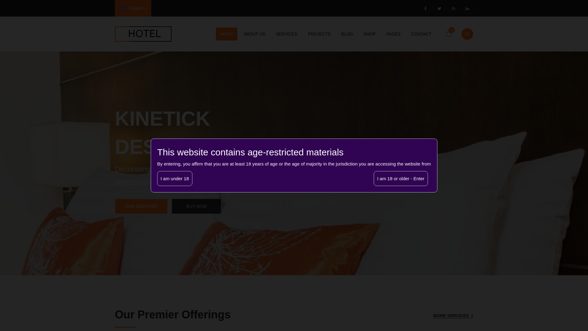 website screenshot of https://kinetick.info/