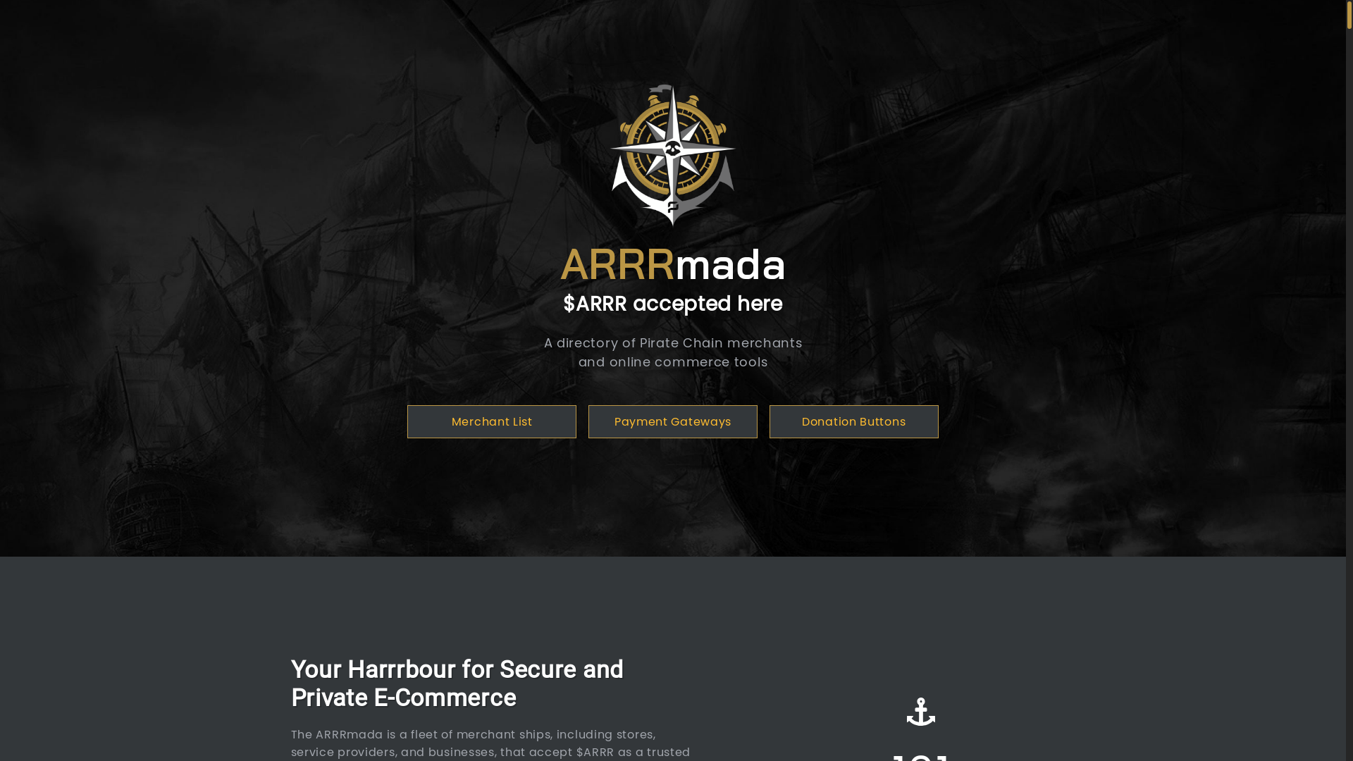 website screenshot of https://arrrmada-com.pages.dev/