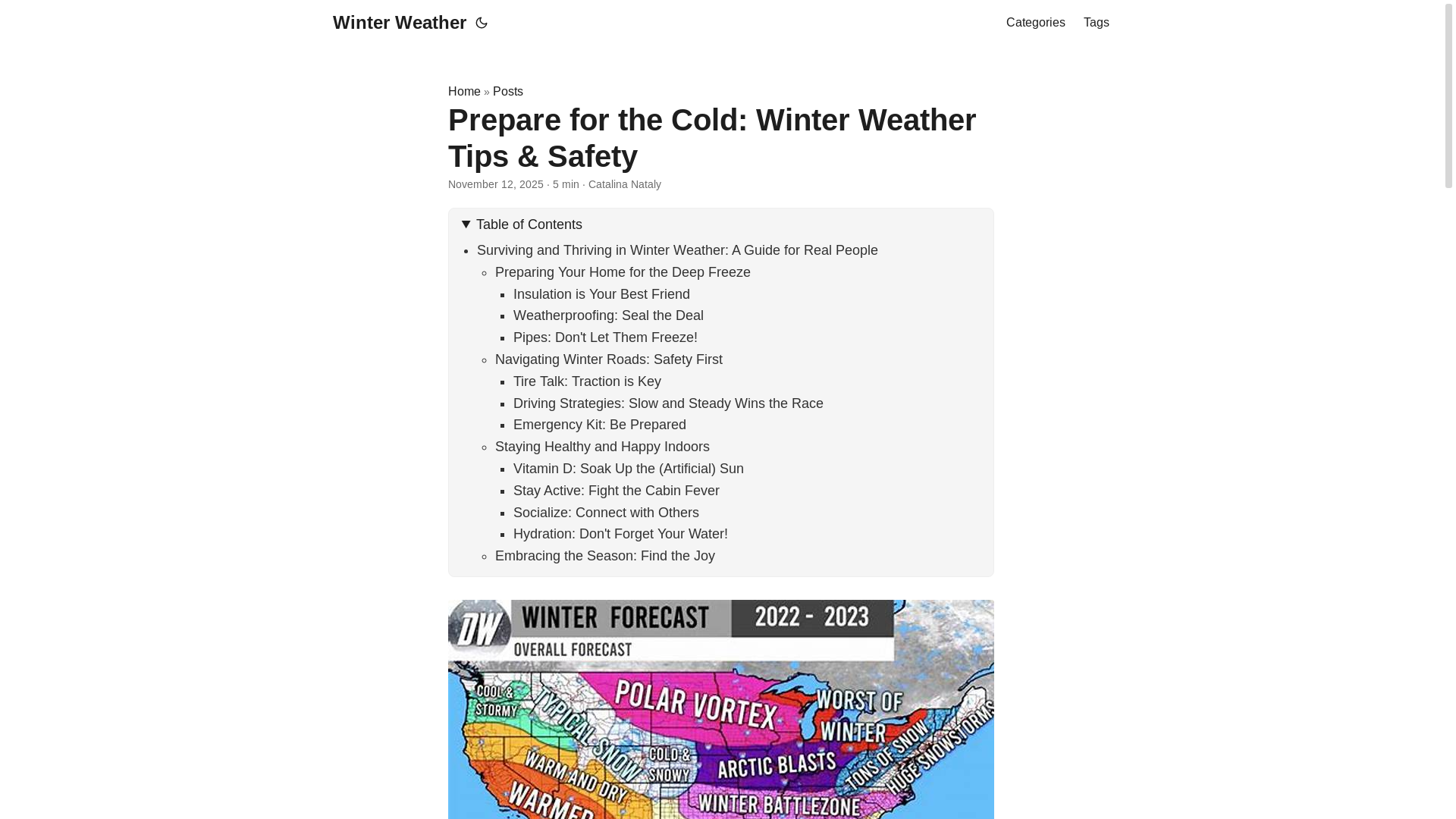 website screenshot of https://winter-weather.pages.dev/
