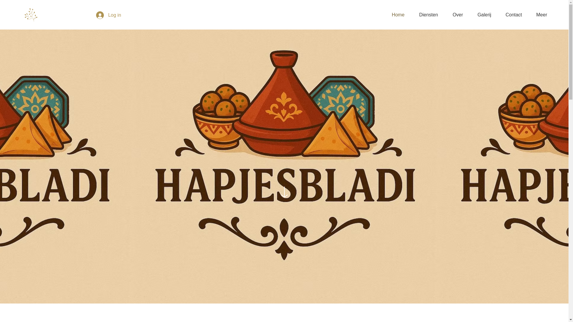 website screenshot of https://hapjesbladi.nl/