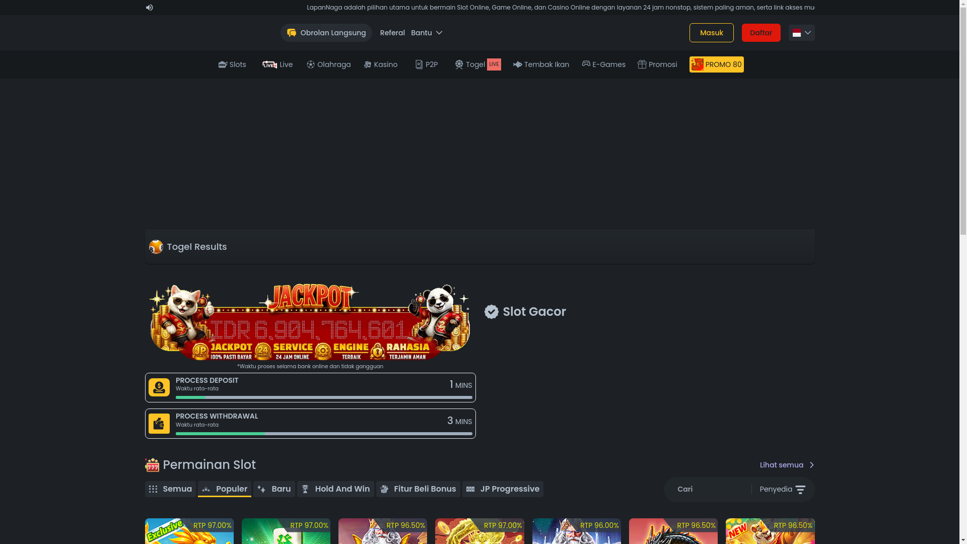 website screenshot of https://lapannagasuper.pro/