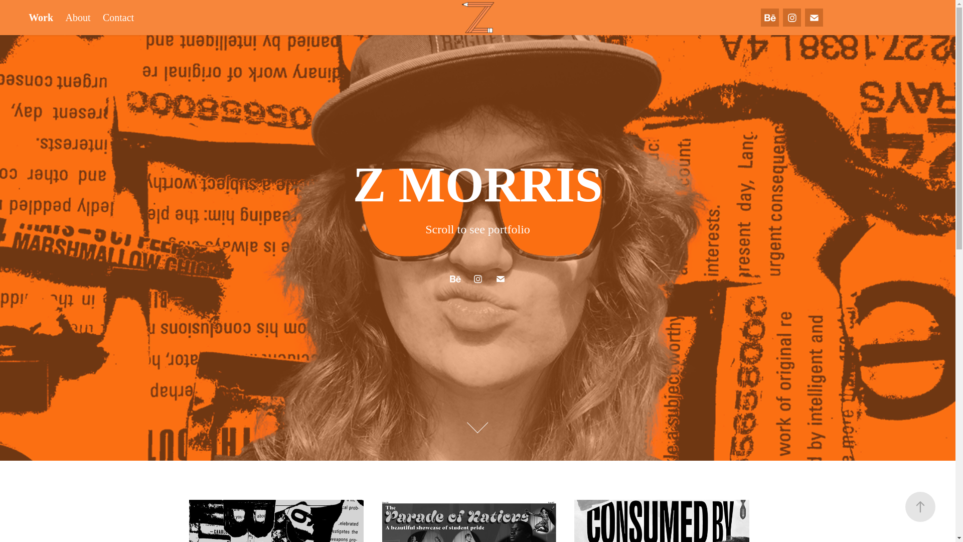 website screenshot of https://zmorrisdesign.com/