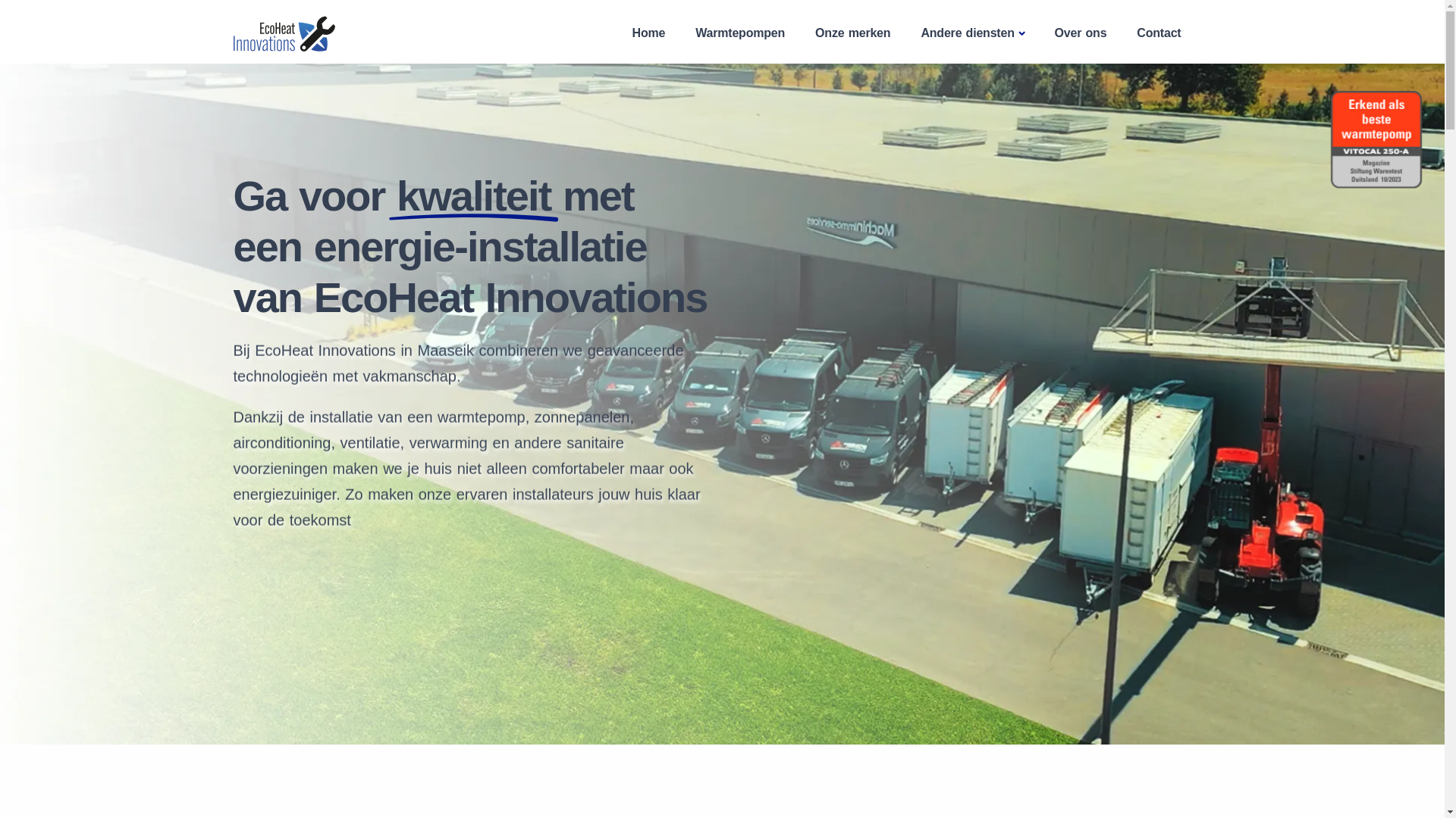 website screenshot of https://ecoheat-innovations.pages.dev/
