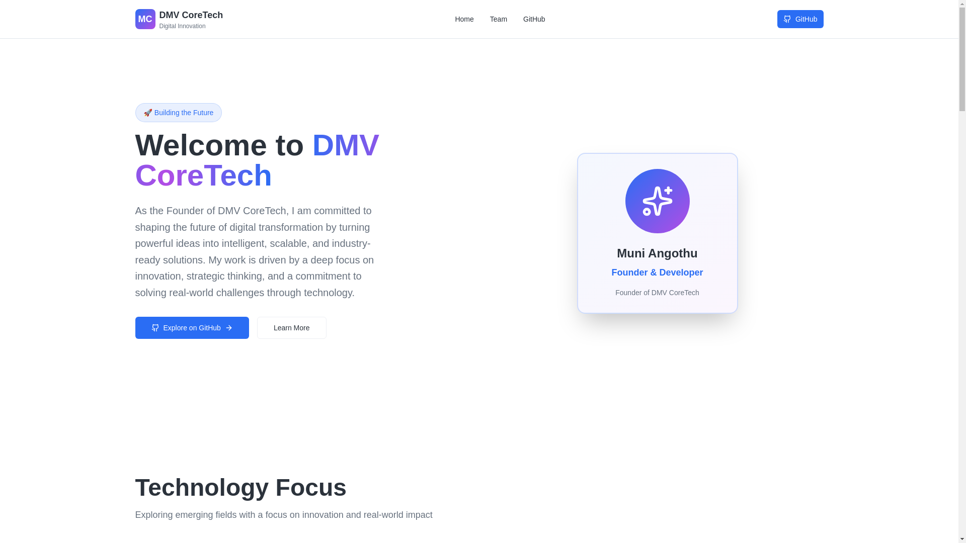 website screenshot of https://munitech.me/