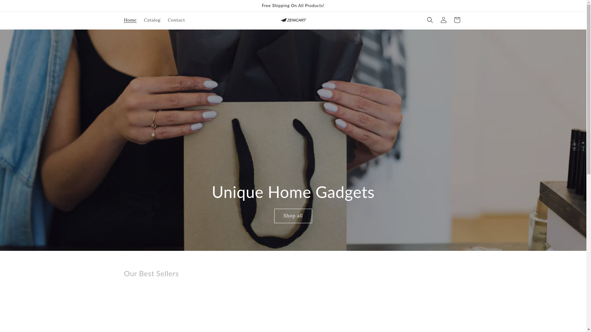 website screenshot of https://zenicart.shop/