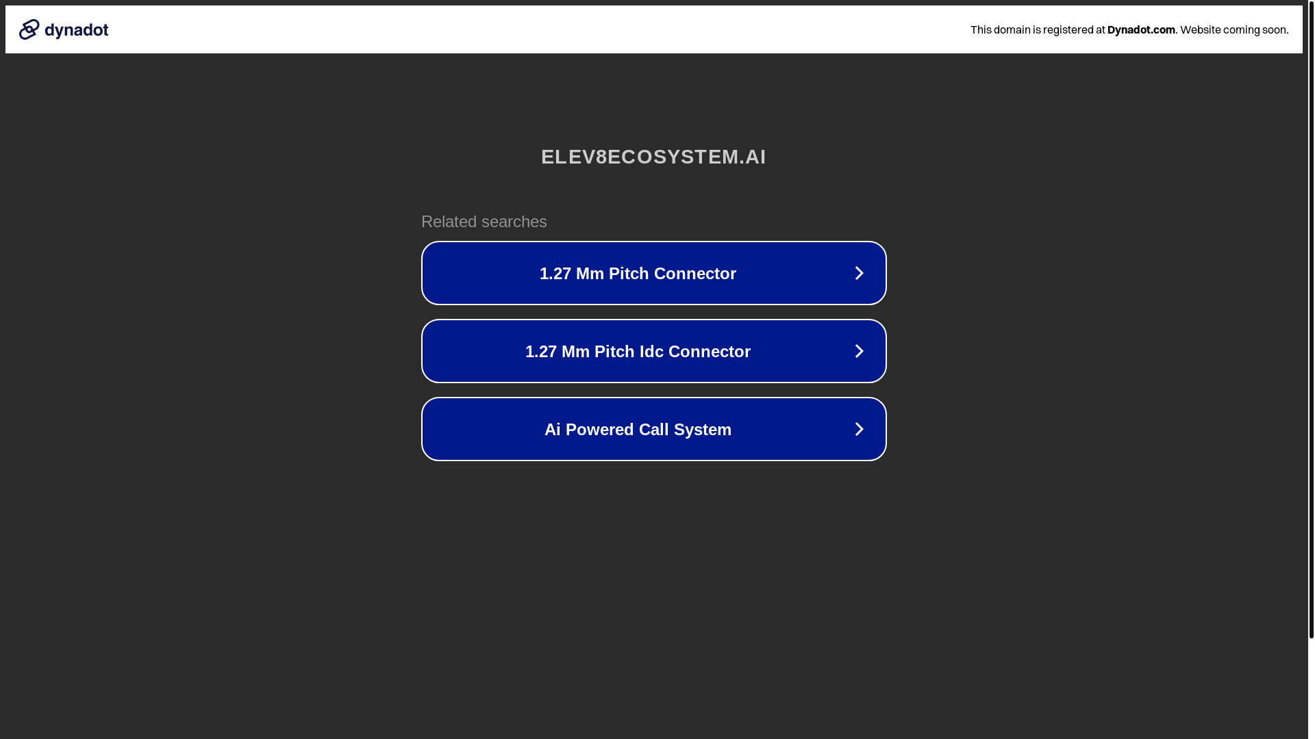 website screenshot of https://elev8ecosystem.ai/